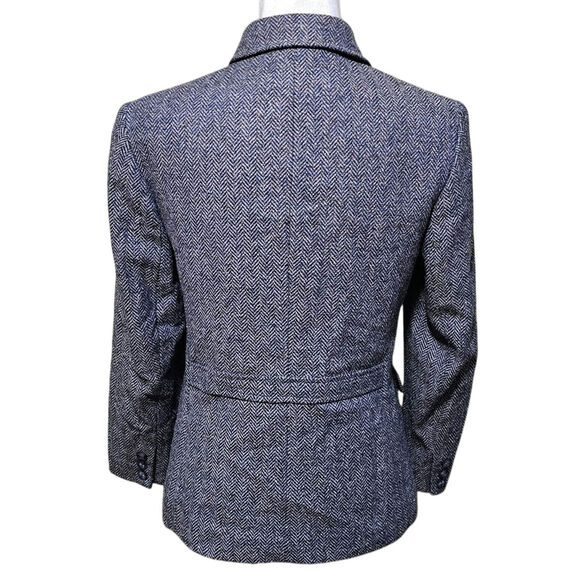 Talbots Herringbone Blazer Wool/Silk Blend Pockets Women's Size 2P Career Work - Picture 4 of 7